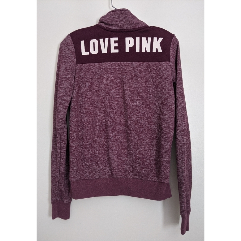 Pink Victoria's Secret 1/4 Zip Purple Pullover Siz